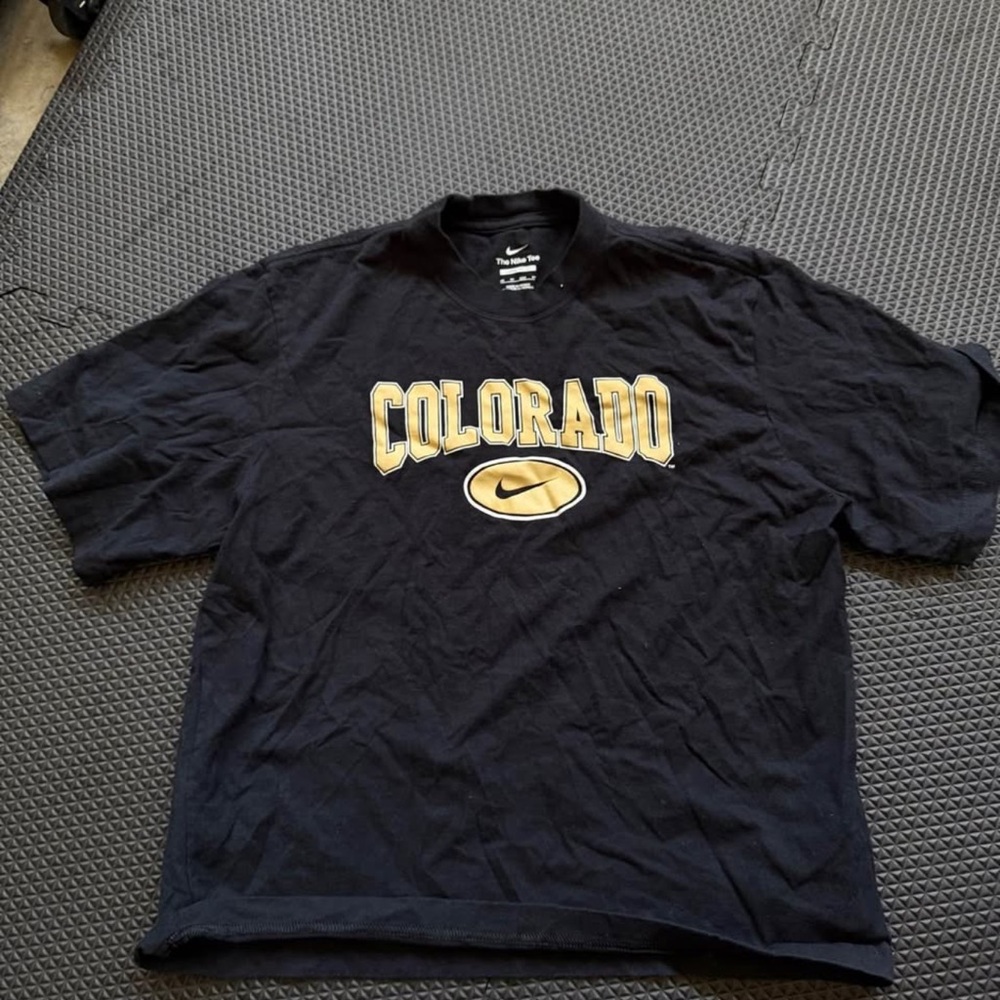Nike Black and Gold Colorado Tee